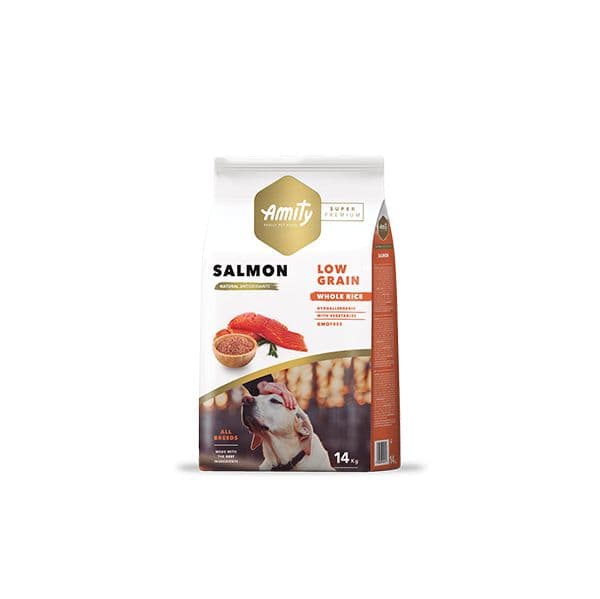 Amity Super Premium Low Grain Adult Salmon 14Kg