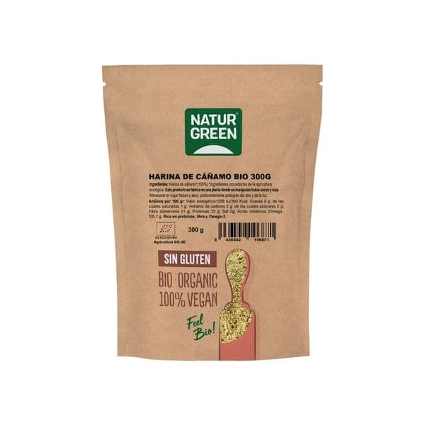 Naturgreen Farinha de Cânhamo 300 G de Pó