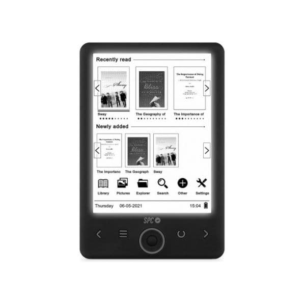 SPC Dickens Light 2 eReader 6" 8GB Preto