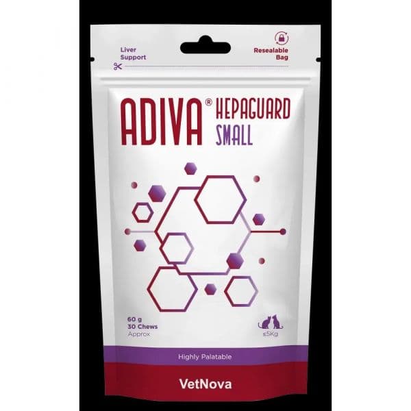Vetnova Adiva Hepaguard Small 30 Comprimidos