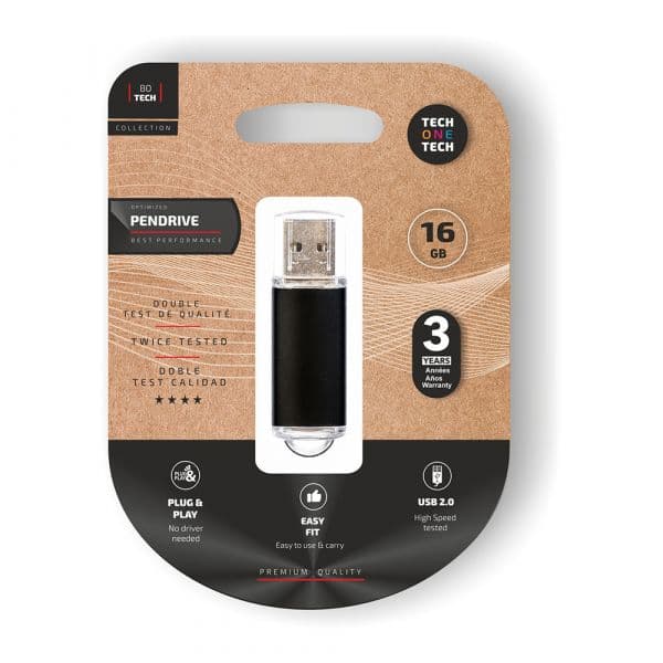 Tech One Tech 16GB Basic USB 2.0 Preto