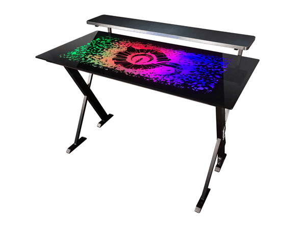 Talius Warship X1 Mesa Gaming RGB 120x60cm Preta