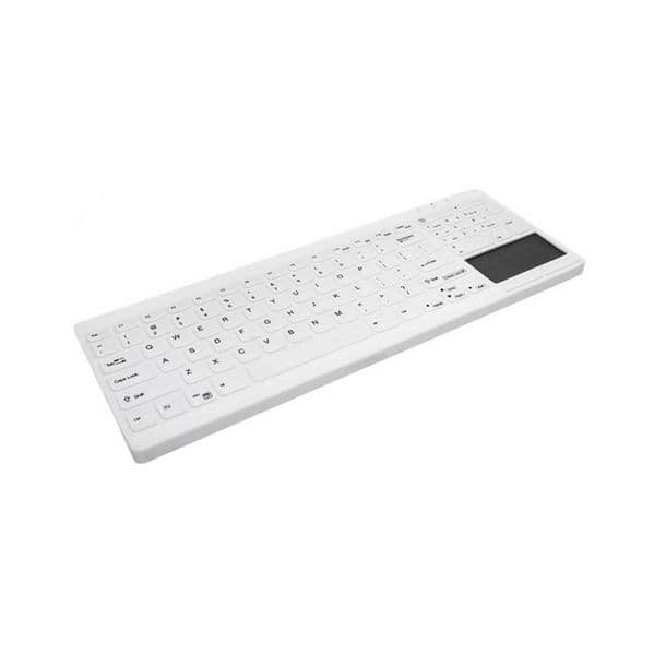 Teclado Cherry Active Key MedicalKey AK-C7412F - hospital - com touchpad - lavável - USB - Espanhol - branco