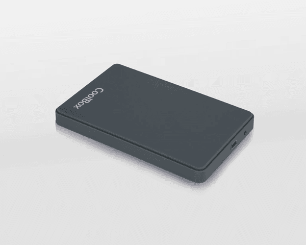 Caixa p/ disco externo acabam borracha Cinza 2.5P USB 3.0