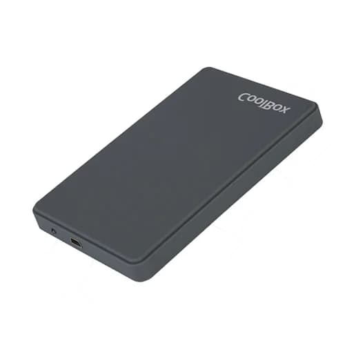 Caixa p/ disco externo acabam borracha Cinza 2.5P USB 3.0
