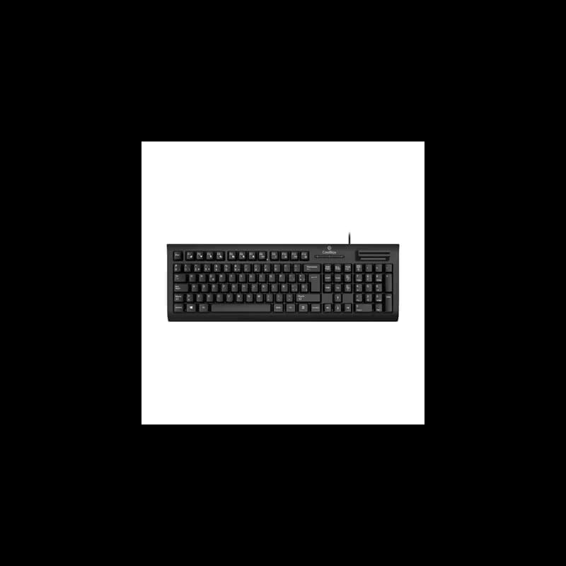 Teclado CoolBox COO-TEC04DNI QWERTY Espanhol Preto