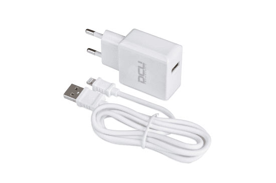 CARGADOR DCU 1XUSB A + CABLE LIGHTNING 1M