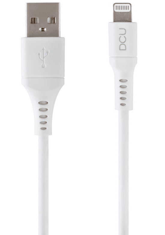 CABLE DCU LIGHTNING A USB A 1M BLANCO