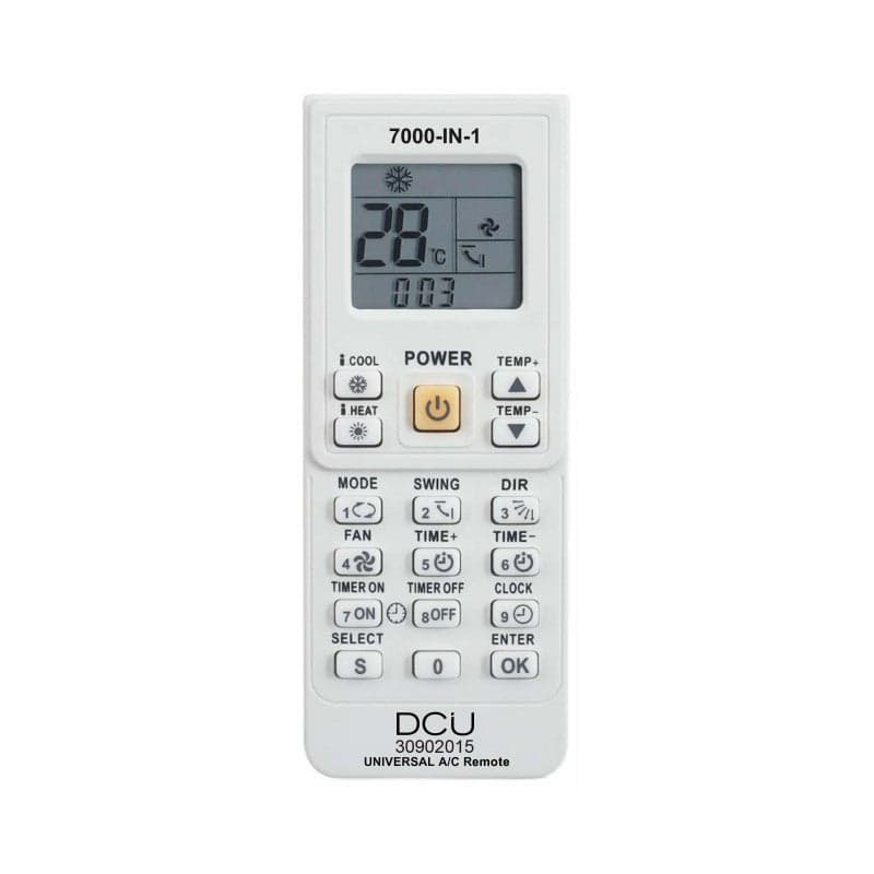 Comando Universal AC DCU 7000 em 1 | LCD, 8m