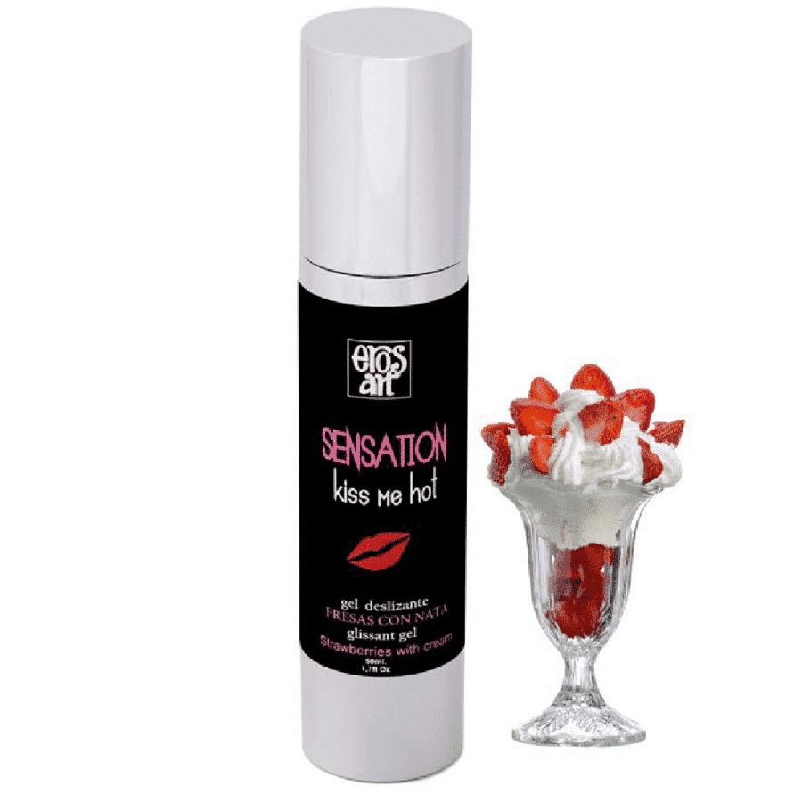 Eros – Morangos Lubrificante Natural De Sensação Com Creme 50ml