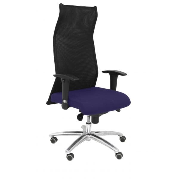 PYC Cadeira Executiva Sahuco Tecido Azul Claro