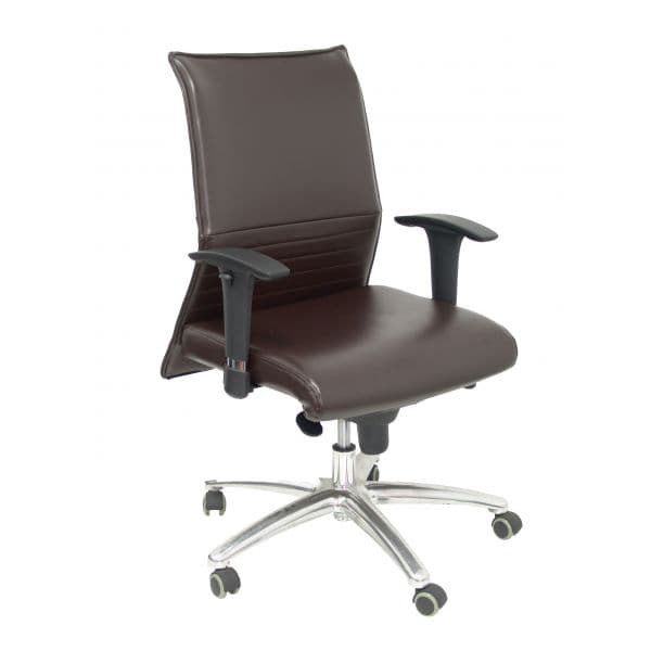 PYC Cadeira PYC Cadeira Executiva Albacete XL Semi Pele Preto Castanho
