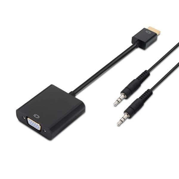 Aisens Adaptador de Vídeo Hdmi M a Svga H + Áudio Aisens Preto - 84