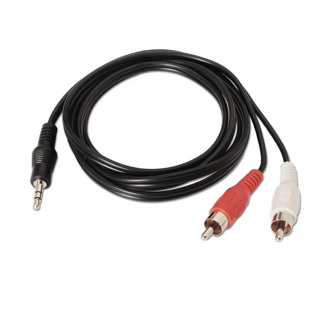 Aisens Cabo de Áudio 3.5mm Macho - 2x Rca Macho 3m (preto) - A1280148