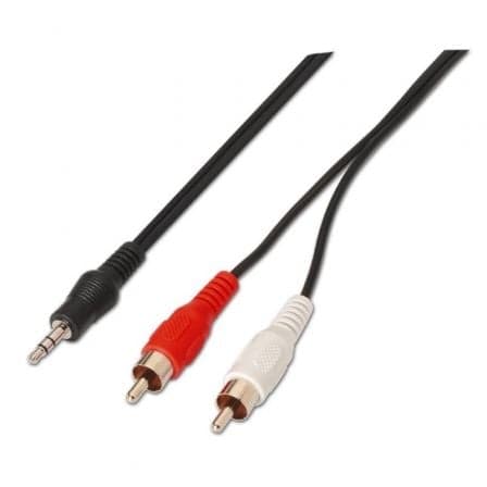 Aisens Cabo de Áudio 3.5mm Macho - 2x Rca Macho 3m (preto) - A1280148