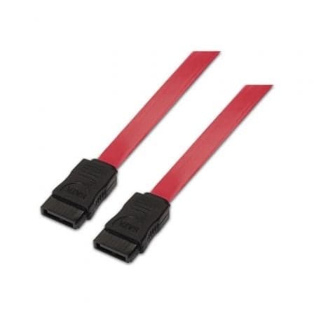 Aisens Cabo Sata 7 Pin 50CM (preto/vermelho) - A1300153