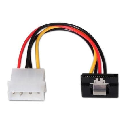 Aisens Cabo de Alimentação Molex (4-pin) Macho - Sata 15-pin 90º Macho 16cm - A1310163