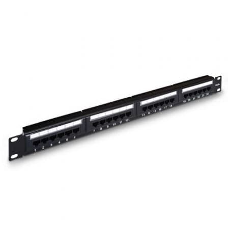 Aisens Painel de Conexões 1U Cat5e RJ45 UTP (Preto) - A1410307