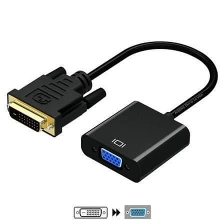 Aisens Adaptador de Vídeo Dvi-D Macho - Vga Fêmea 10cm - A1470352