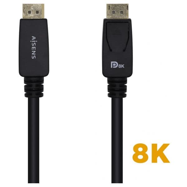 Aisens Cabo Displayport 8K 3m Preto (A149-0433)