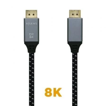 Aisens Cabo Displayport 8K 60hz 1m Cinzento (A149-0435)