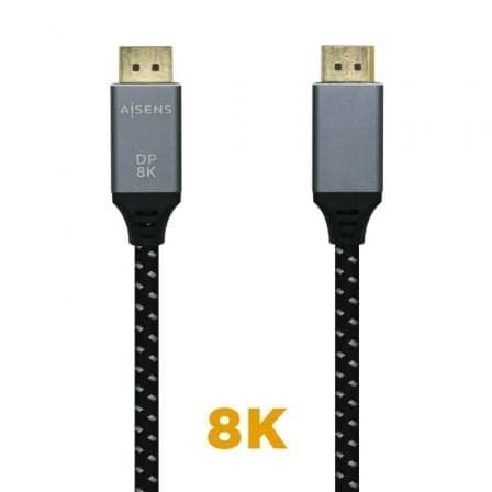 Aisens Cabo Displayport 8K 60hz 3m Cinzento (A149-0438)