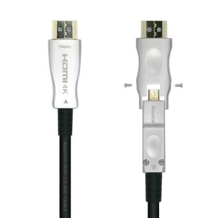 Aisens Cabo Hdmi V2.0 Aoc Desmontable Premium Alta Velocidad / Hec 4k@60Hz 4:4:4 18Gbps, A/m-d/a/m, Negro, 30m - A148-0512