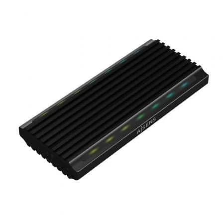 Aisens Caixa Externa M.2 SATA/NVMe USB 3.2 Preta (ASM2-RGB012B)