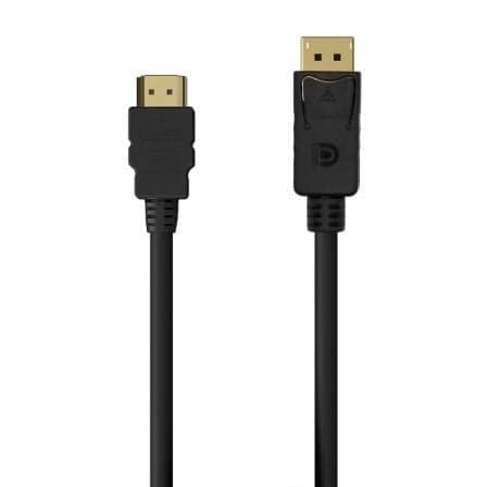 Cabo Conversor AISENS A125-0551 / DisplayPort Macho - HDMI Macho / 1.5m / Preto