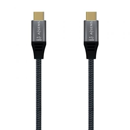 AISENS A107-0628 cabo USB 1 m USB 2.0 USB C Cinzento