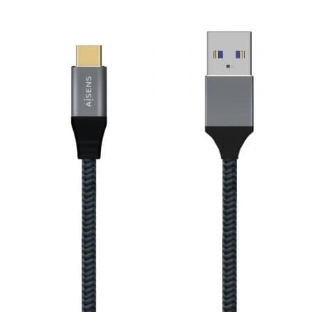 Aisens Cabo USB / USB Type-C Macho - USB Macho/ 1m/ Cinza - A107-0631