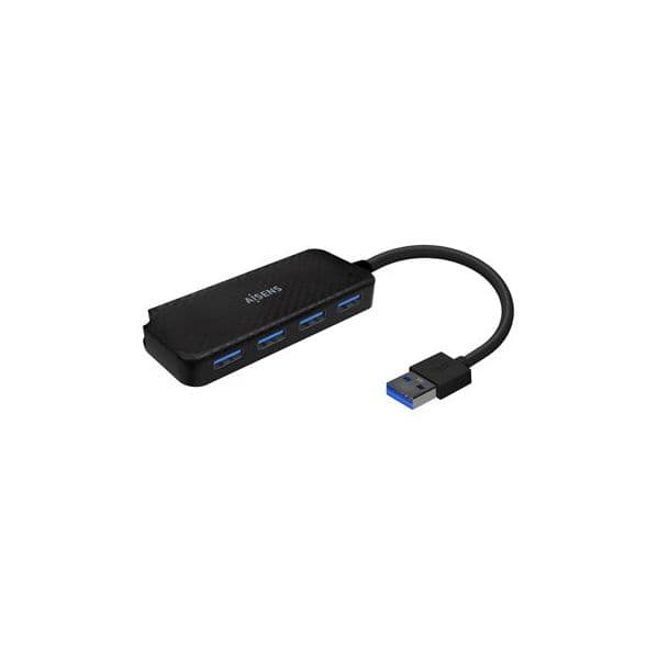 Aisens Hub Usb(a) 3.0 A 4xusb(a) 3.0 Aisens 15cm Preto Macho A Female/5GBPS - A106-0713