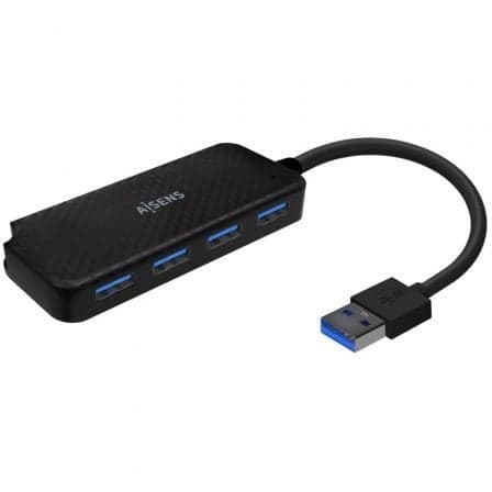 Aisens Hub Usb(a) 3.0 A 4xusb(a) 3.0 Aisens 15cm Preto Macho A Female/5GBPS - A106-0713