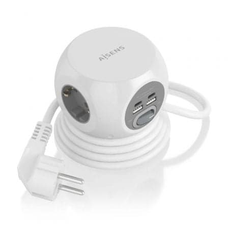 Aisens Extensão elétrica 1,4 m 3 tomada(s) CA Interior Branco - ASPS-2A2C04-W