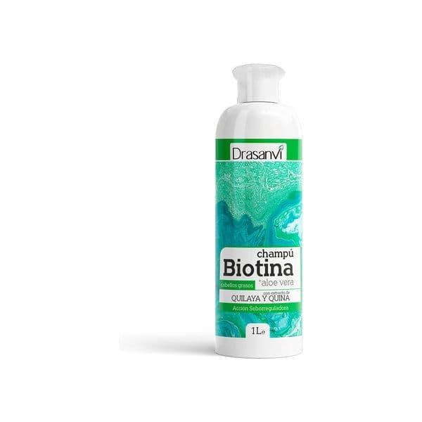 Drasanvi Shampoo de Biotina e Aloe Vera para Cabelos Oleosos 1000ml