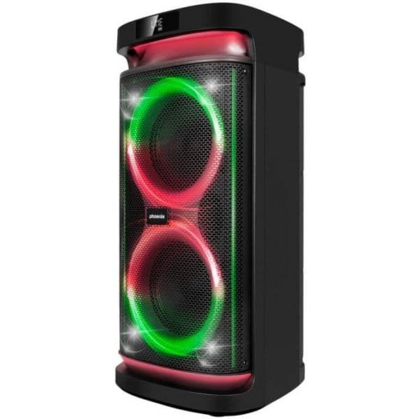 Phoenix RumbleBoss Coluna de Karaoke Bluetooth 80W RMS Preta