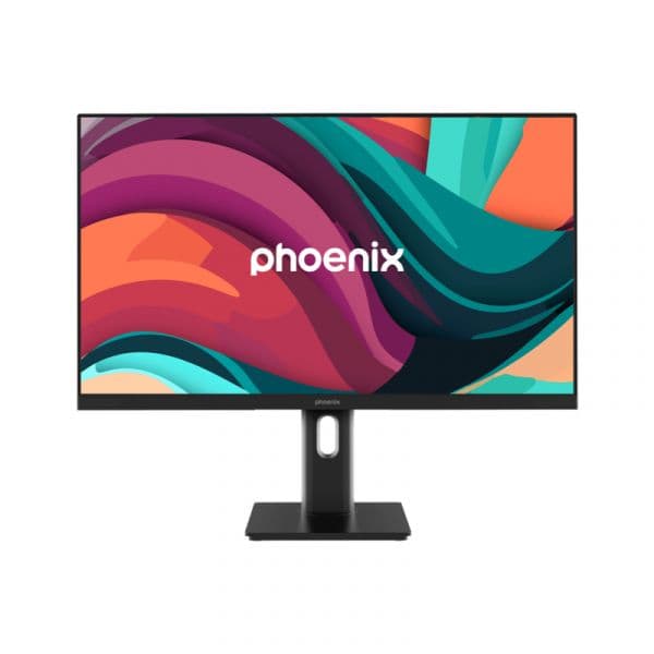 Monitor Phoenix 27" Essence Pro FHD 100Hz IPS HDMI DP VGA Colunas Ajustável