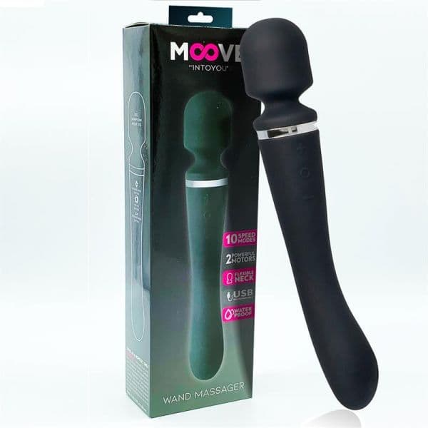 Moove Massajador 2 em 1 Preto