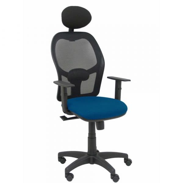 PYC Cadeira de Escritório com Apoio p/ a Cabeça B10CRNC Azul Escuro - S5703923