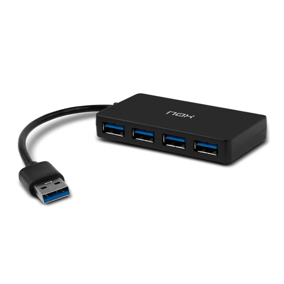NOX Hub USB3.0 4 Portas One Preto - NXLITEHUBONE