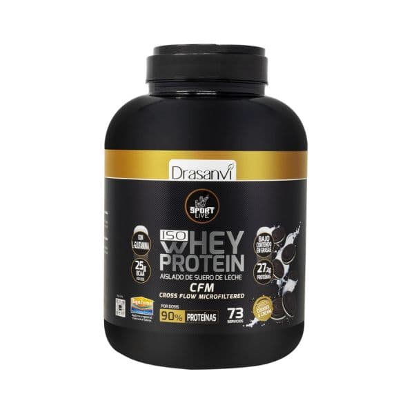 Drasanvi Sport Live Iso Whey Protein Cookies and Cream 2.2kg