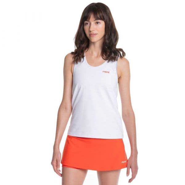 Nox Team Fit Sleeveless T-shirt Branco S Mulher