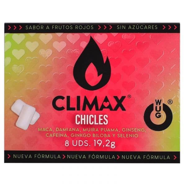Wug Pastilhas Chicle Climax Gum 8 Unidades