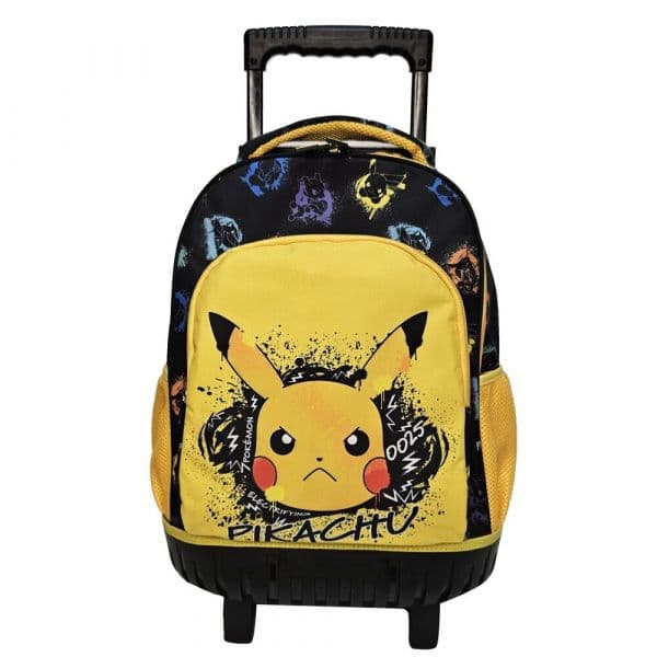 Manenti Pokémon Pikachu Skate Face 44cm Preto/Amarelo