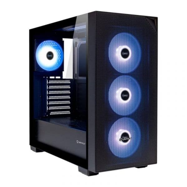 UNYKAch Revelat Mesh Black Caixa E-ATX com Vidro Temperado, 4x Ventoinhas ARGB e USB-C