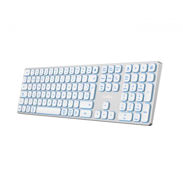 Teclado CoolBox Moonlight B431 Sem Fios Branco