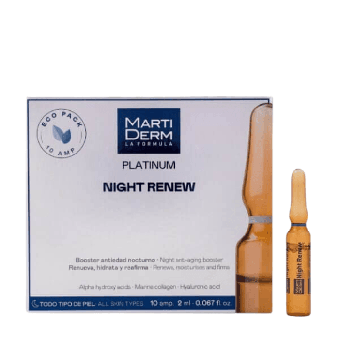 Martiderm Platinum Night Renew Ampolas 10x2mL