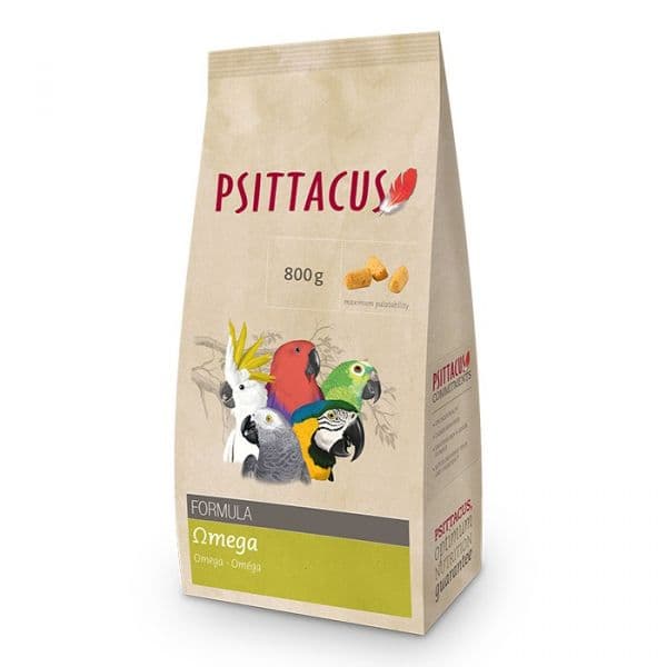 Psittacus Omega Alimentos Transição todas as Aves 800g