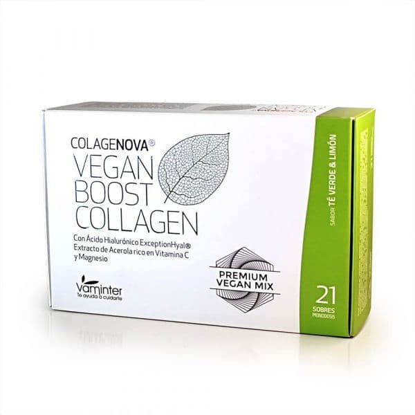 Colagenova Vegan Boost Limão e Chá Verde 10g 21 Saquetas