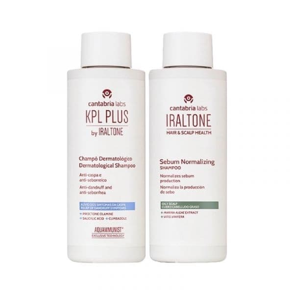 KPL Plus Shampoo Dermatológico 200ml + Iraltone Shampoo Seboregulador 200ml